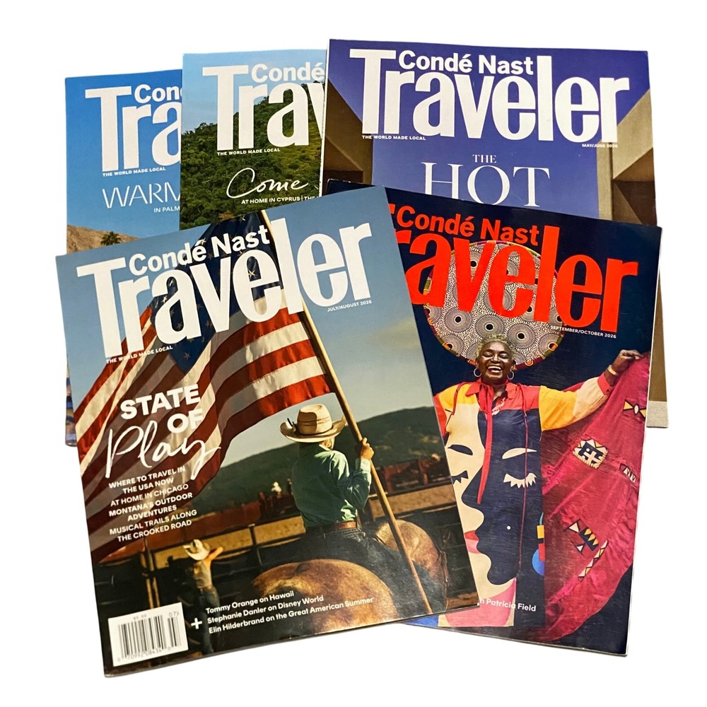 Lot of 4 Condé Nast Traveler Magazine March - May 2026 Travel Destinations